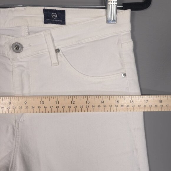 AG ADRIANO GOLDSCHMIED White Jeans Skinny Mid Rise MADE IN USA🇺🇸 Size‎ 29R - Picture 5 of 11